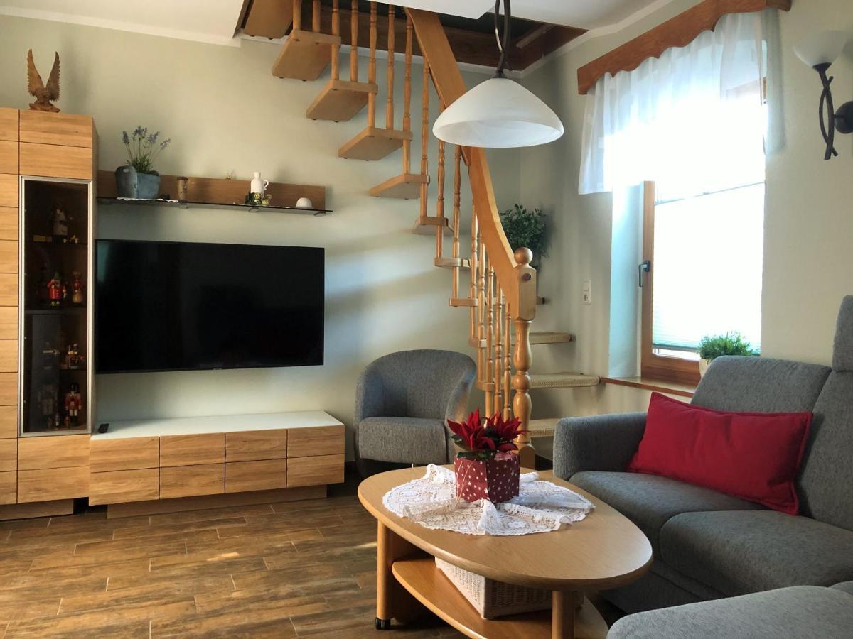 Ferienhaus Erzgebirge "An Der Trebe" Mit Kamin Und Sauna Neuhausen  Eksteriør billede